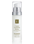 Eminence Organic Copper Tripeptide Serum in white bottle with silver pump and clear cap, designed for all skin types, 30ml