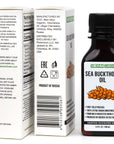 Sea Buckthorn Oil bottle and packaging details
