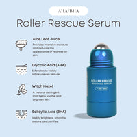 Roller Rescue Soothing Serum with AHA & BHA  (50ml)