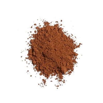 Loose mineral sunscreen powder in Deep shade, rich brown tone designed for deep to dark skin tones with SPF 30 protection.
