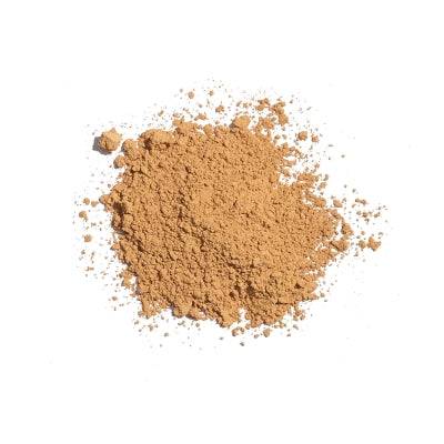 Loose mineral powder of Eminence Sun Defense Minerals SPF 30 in Medium shade, offering natural sun protection and skin tone coverage.