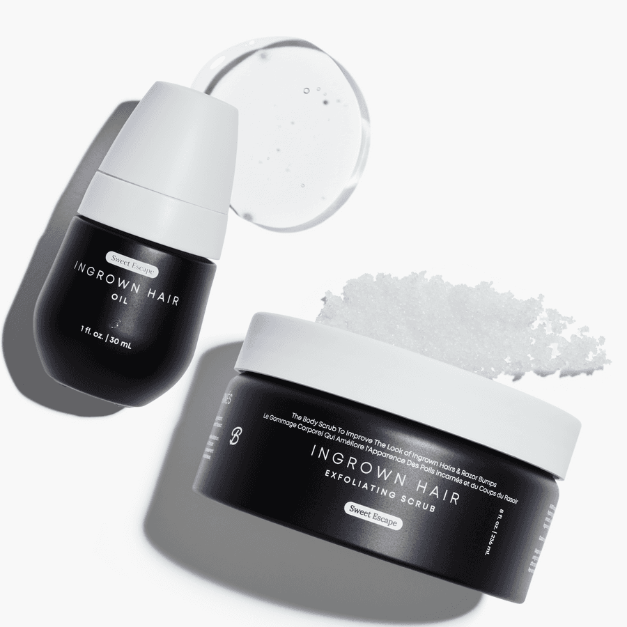 Sweet Escape Ingrown Hair Oil & Scrub 2 Step Routine