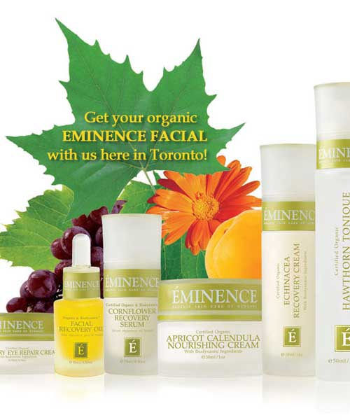 eminence organics skincare facial in Toronto Canada