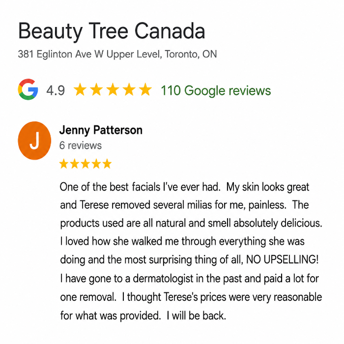 Beauty Tree Google Reviews