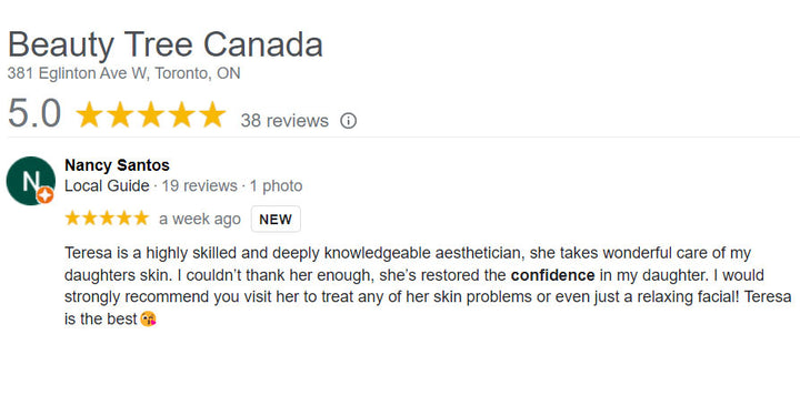 Beauty Tree Google Reviews Toronto Ontario
